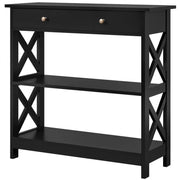 Wooden Console Table Entryway Table by Yaheetech