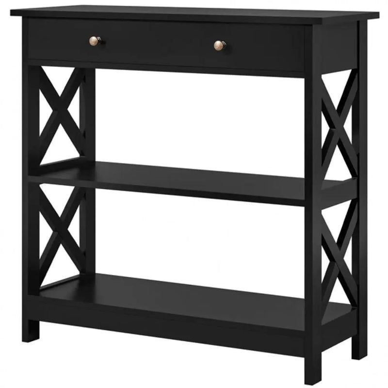 Wooden Console Table Entryway Table by Yaheetech
