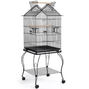 H145cm Open Top Metal Parrot Cage Bird Cage by Yaheetech