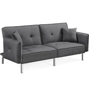 Extra Large Sofa Convertible Futon Sofa Bed by Yaheetech