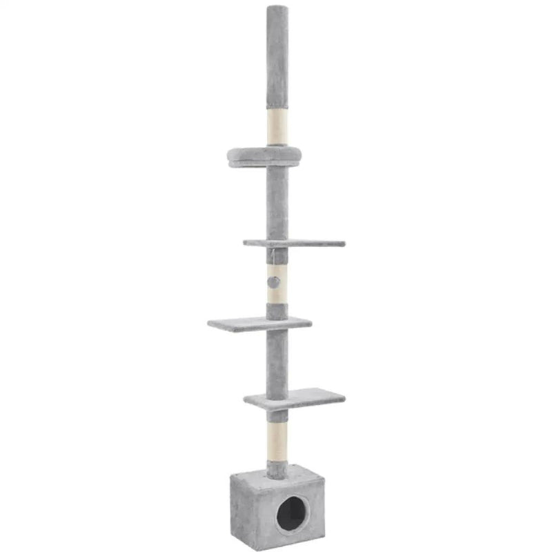 2.3-2.7M Floor-to-Ceiling Cat Tree Adjustable Tall Cat Tower by Yaheetech