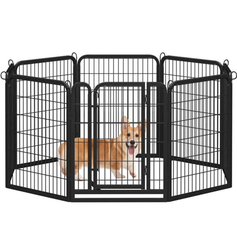 8 Panels Dog Playpen Dog Pen by Yaheetech
