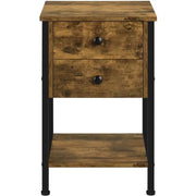 2-Drawer Side Table End Table Nightstand by Yaheetech
