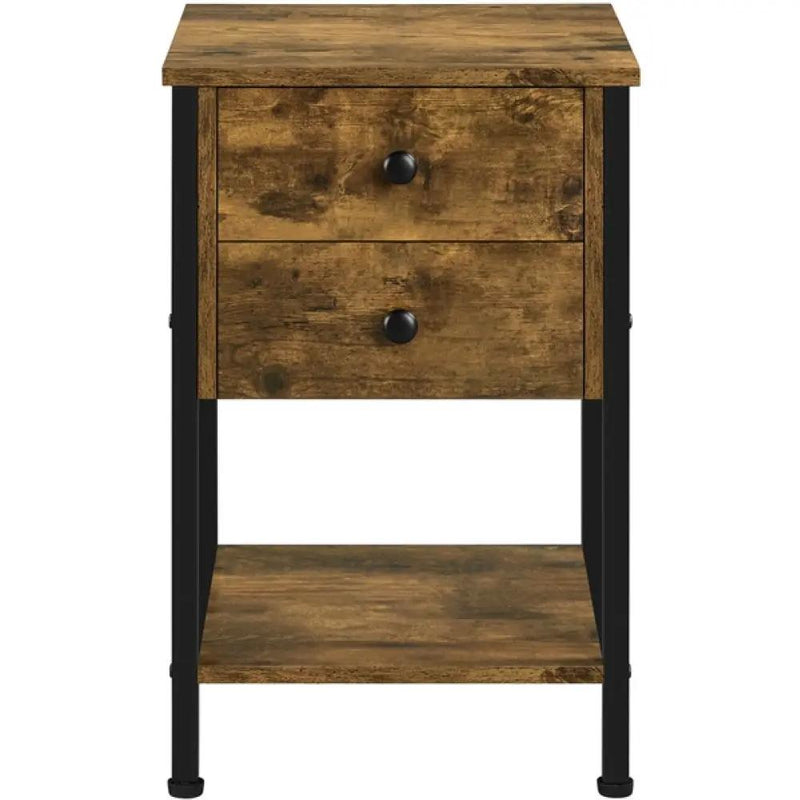 2-Drawer Side Table End Table Nightstand by Yaheetech