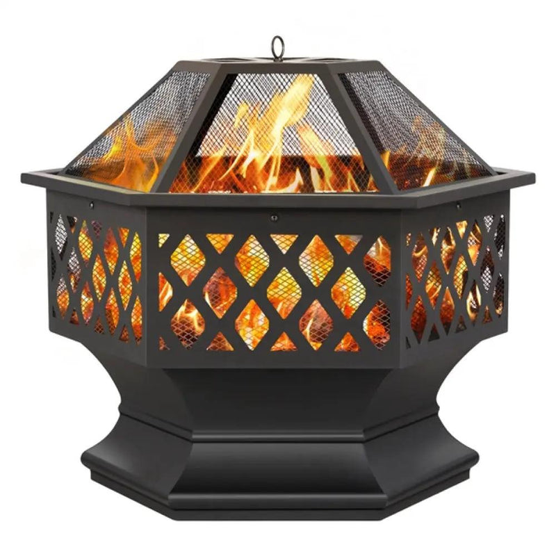 24in Heavy Duty Fire Pit by Yaheetech