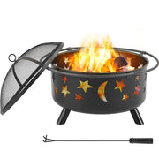 Round Fire Pit by Yaheetech