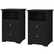 2pcs Bedside Table Sofa Side Table by Yaheetech