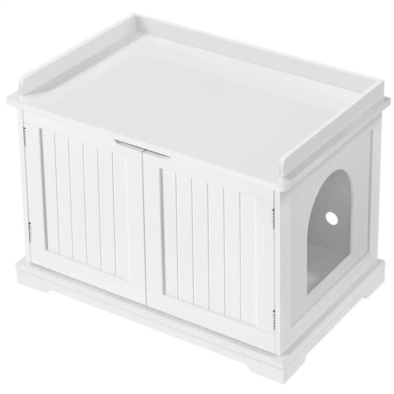 Pet Litter Box Wooden Storage Bench by Yaheetech