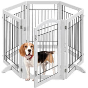 6-Panel Pet Puppy Safety Fence with 3 Support Feet by Yaheetech