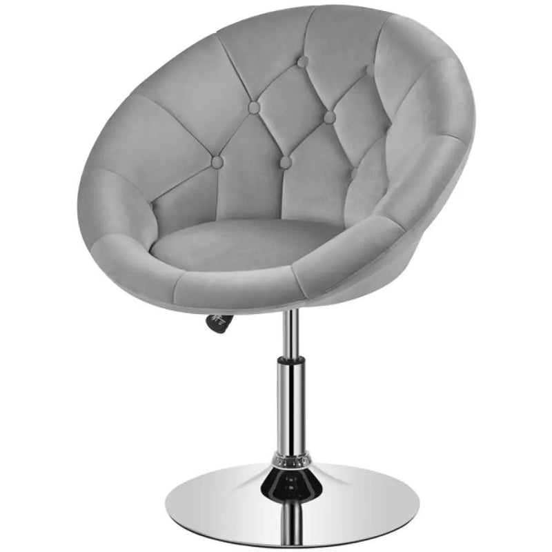 Makeup Vanity Chair Tufted Style Barrel Chair by Yaheetech