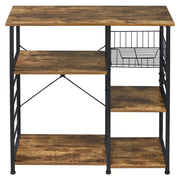 Vintage Kitchen Island Baker's Rack Utility Microwave Stand by Yaheetech