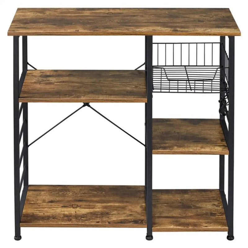 Vintage Kitchen Island Baker's Rack Utility Microwave Stand by Yaheetech