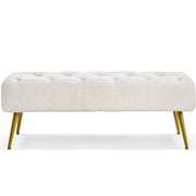 Upholstered Bedroom Benches Footrest Stool Ottoman Footstool Bench by Yaheetech