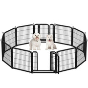12 Panels Dog Playpen Metal Pet Pen by Yaheetech