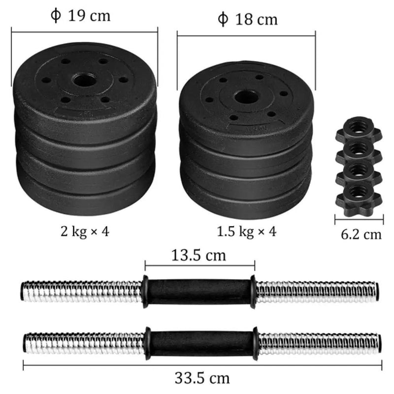 15kg/33lb Adjustable Dumbbell Weight Set by Yaheetech