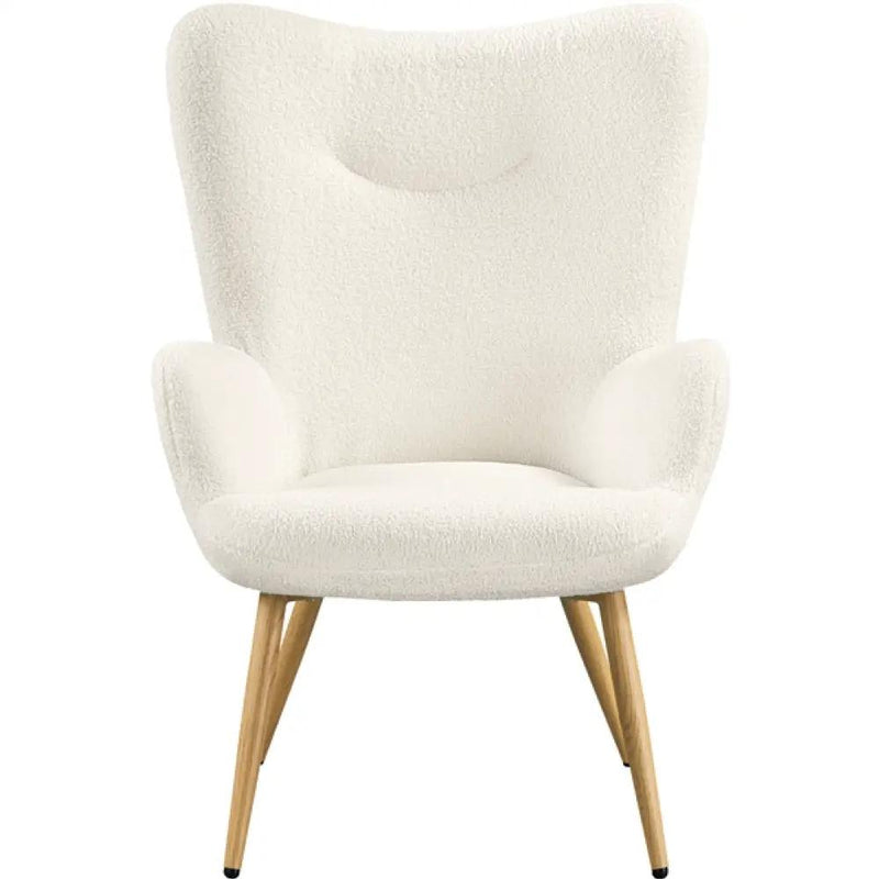 Boucle Accent Chair Armchair by Yaheetech