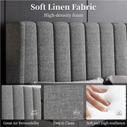 Queen Upholstered Bed Frame by Yaheetech