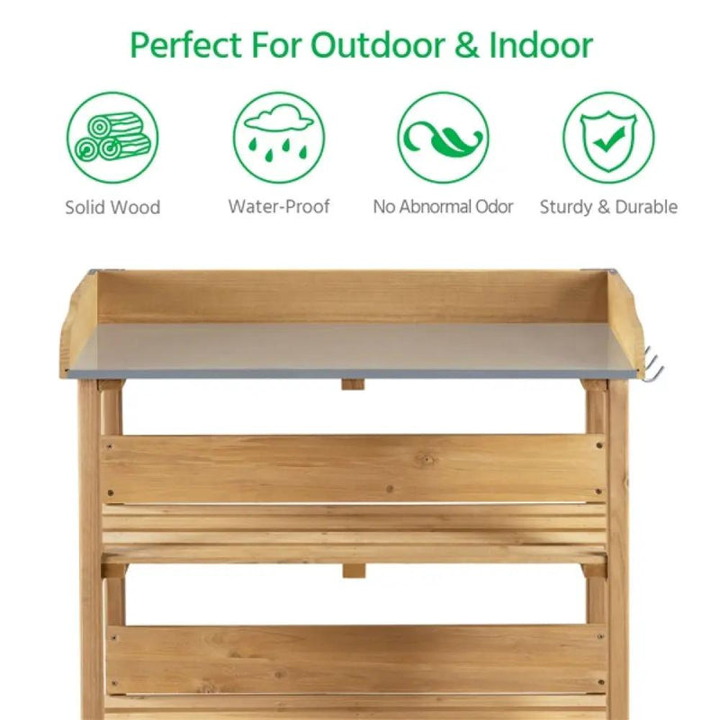 Outdoor Potting Bench by Yaheetech