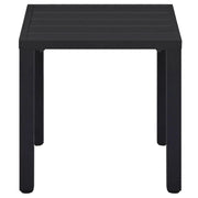 Outdoor Small Metal Square Side Table Garden Coffee End Table by Yaheetech