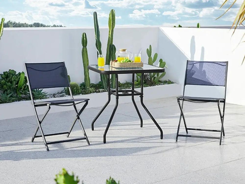 Outdoor Coffee Table Patio Square Bistro Table by Yaheetech