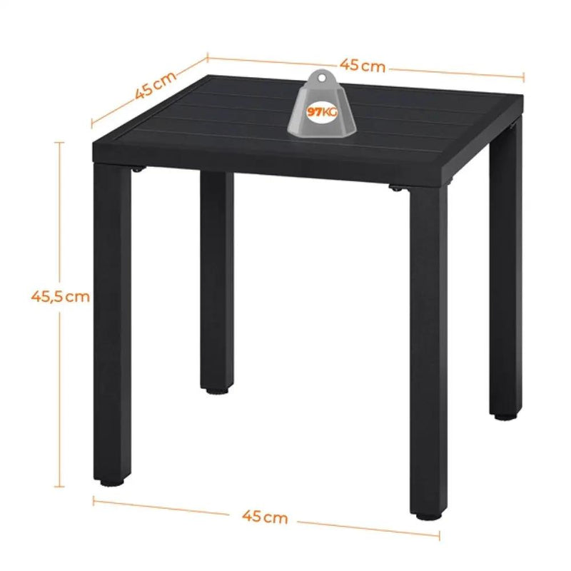 2pcs Dining Chairs + Outdoor Coffee End Table by Yaheetech