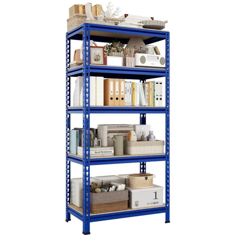 5-Tier Utility Shelves Adjustable Metal Shelving Units by Yaheetech