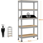 Boltless Assembly Garage Shelves Storage Organizer by Yaheetech