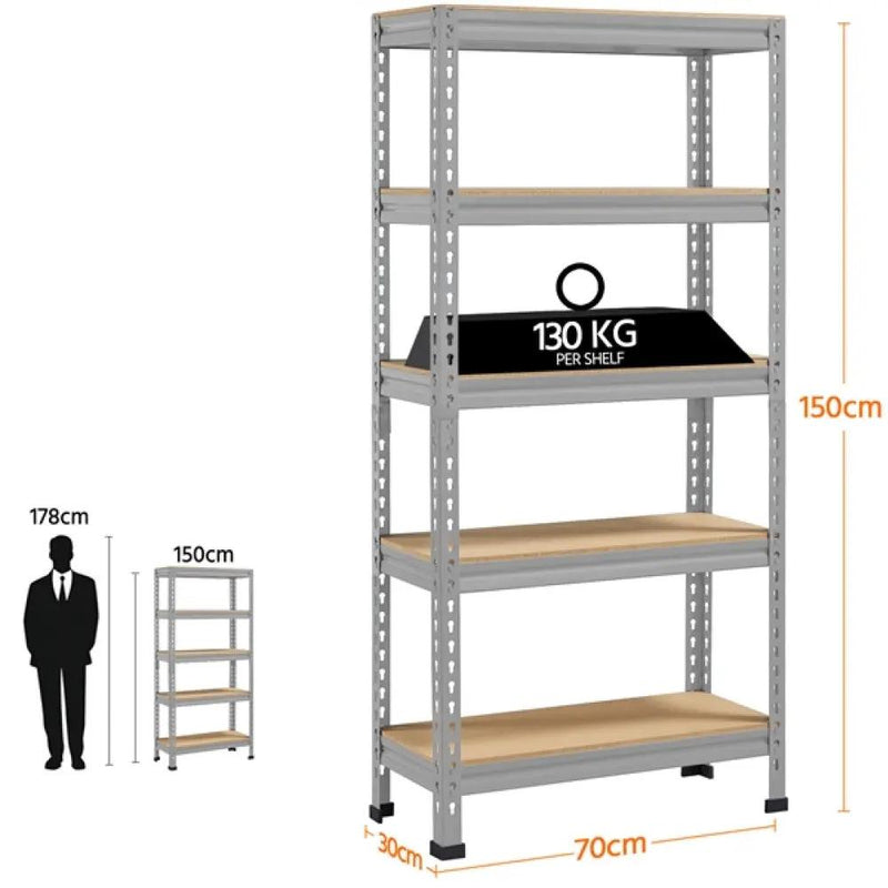 Boltless Assembly Garage Shelves Storage Organizer by Yaheetech