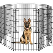 8 Panel Foldable Metal Dog Exercise Pen by Yaheetech
