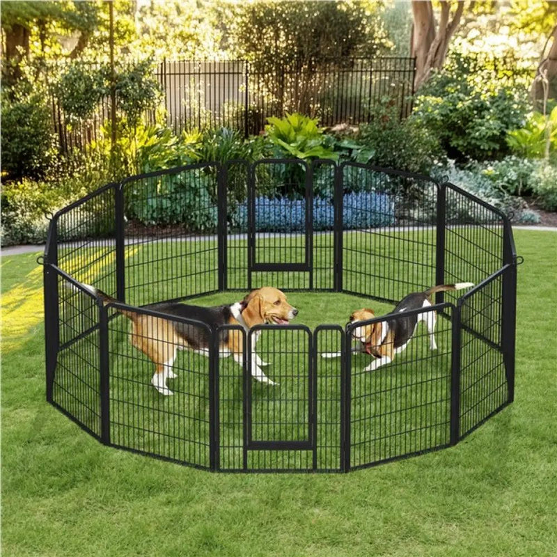 Yaheetech 12 Panels Heavy Duty Dog Pen 12 Panels Heavy Duty Dog Pen