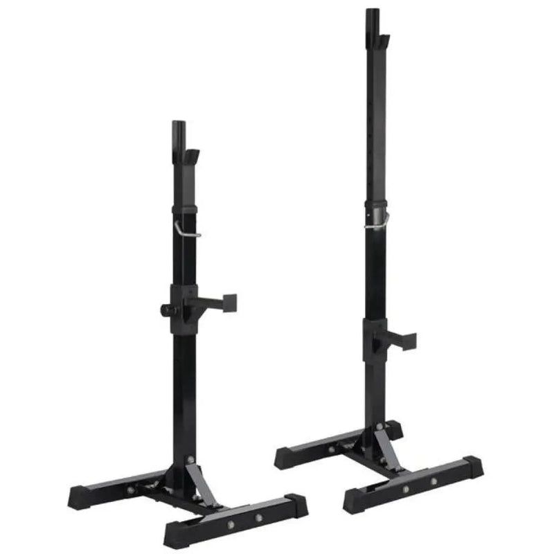 Yaheetech Pair of Adjustable Squat Rack Standard 45-70 Inch Solid Steel Squat Stand Pair of Adjustable Squat Rack Standard 45-70 Inch Solid Steel Squat Stand