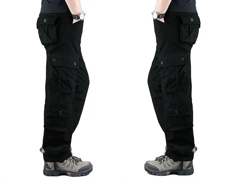 Cargo Pants Outdoor Solid Color Trousers Hiking Work Pants by dealonline.co.nz