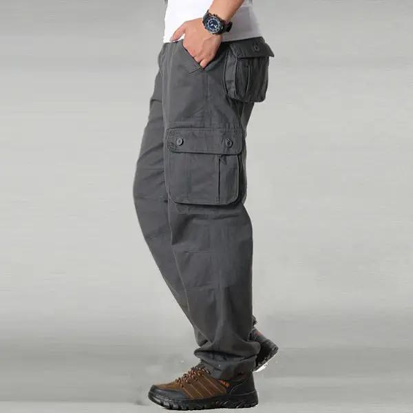 Cargo Pants Outdoor Solid Color Trousers Hiking Work Pants by dealonline.co.nz
