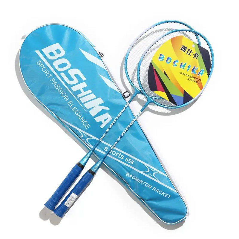 2PCS Badminton Racquet Racket with Zipper Cover Shoulder Bag by dealonline.co.nz