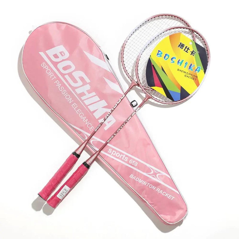 2PCS Badminton Racquet Racket with Zipper Cover Shoulder Bag by dealonline.co.nz