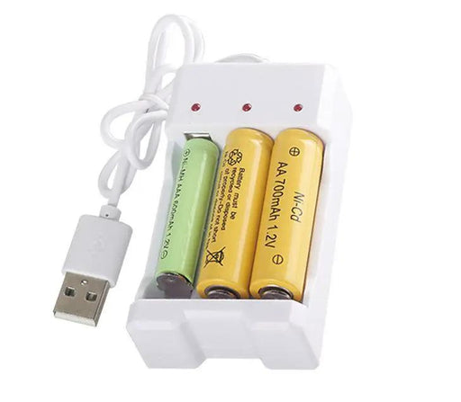 3 Slots USB Battery Charger AA or AAA by dealonline.co.nz