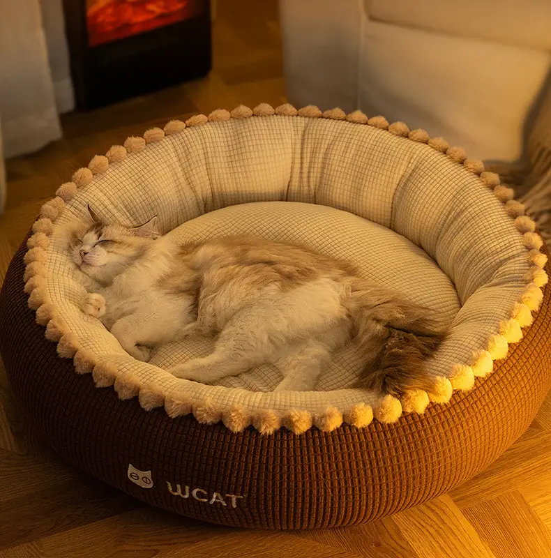Pet Fluffy Warm Bed Cat Bed Dog Bed by dealonline.co.nz
