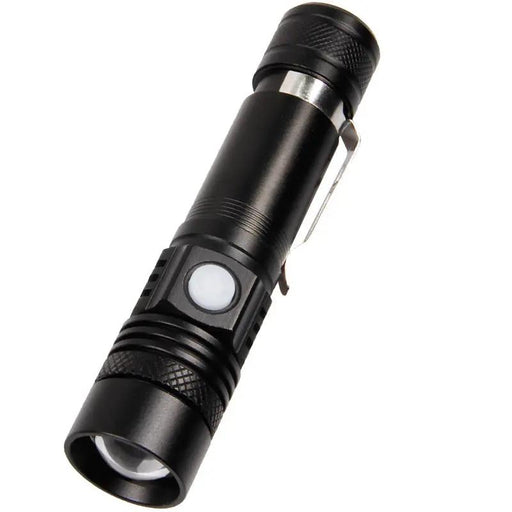 LED Torch Rechargeable High Lumens Flashlight with 18650 Battery by dealonline.co.nz
