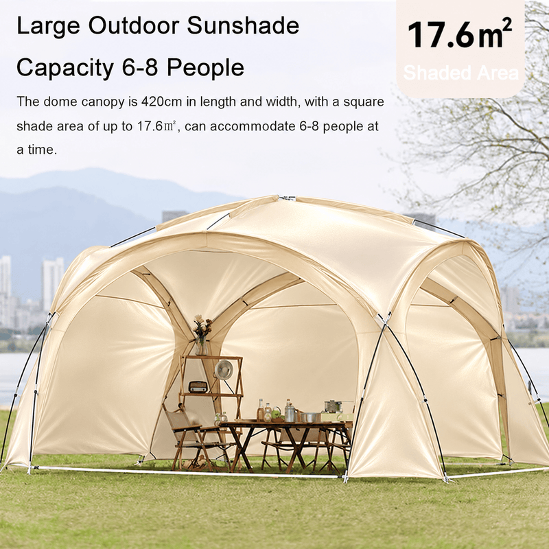 ECOTREK Canopy Ecotrek Dome Canopy Gazebo Tent – 4.2 × 4.2 × 2.3m LCF28517 Ecotrek Dome Canopy Gazebo Tent – 4.2 × 4.2 × 2.3m LCF28517