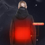 2XL Electric Heated Jacket Coat Thermal Outwear Washable Winter Warmer by salelink.co.nz