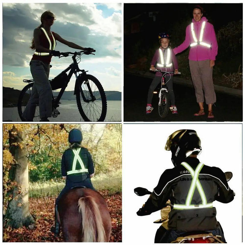 High Visibility Day And Night Adjustable Elastic Strip Safety Gear by dealonline.co.nz