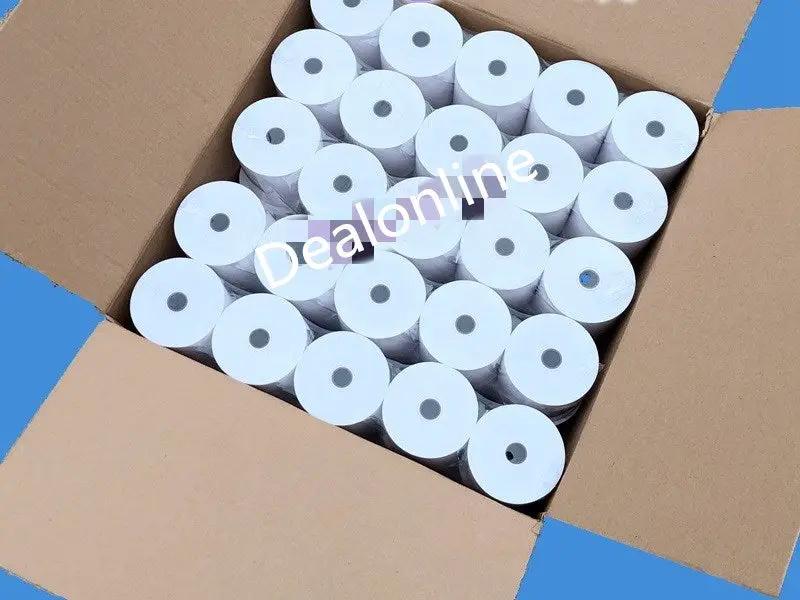 (25 Rolls) 80mm x 80mm Thermal Paper Receipt Rolls 65m/roll by dealonline.co.nz