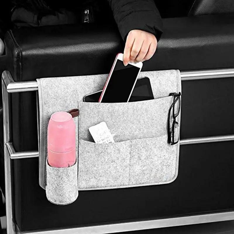Sofa Armrest Storage Organizer Light Gray by salelink.co.nz