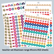 PELE Stickers Samoan Culture Education Stickers Pack 10 Sheets For Classroom Use Samoan Culture Stickers Pack 10 Sheets For Class