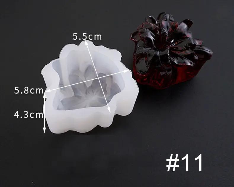 3D Flower Shaped Silicone Moulds Fondant Mould for Resin Art Chocolate Cake Handmade Soap Mould Candy Making Pastry Candle by Resin Art NZ