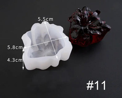 3D Flower Shaped Silicone Moulds Fondant Mould for Resin Art Chocolate Cake Handmade Soap Mould Candy Making Pastry Candle by Resin Art NZ