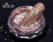 8 Colour Fine Glitter 3ml for Resin Filler Nail Oil Painting Crystal Diamond Powder by Resin Art NZ