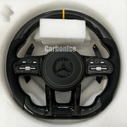 Mercedes-Benz Steering Wheel (Carbon Fiber+Perforated Leather) #11 by CARBONISE