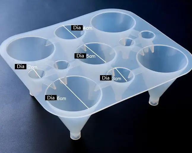 Cone Moulds Hexagonal Silicone Resin Moulds Super flexible, Super Transparent Clear, Moulds for Casting with Resin, Cement, Candle by Resin Art NZ