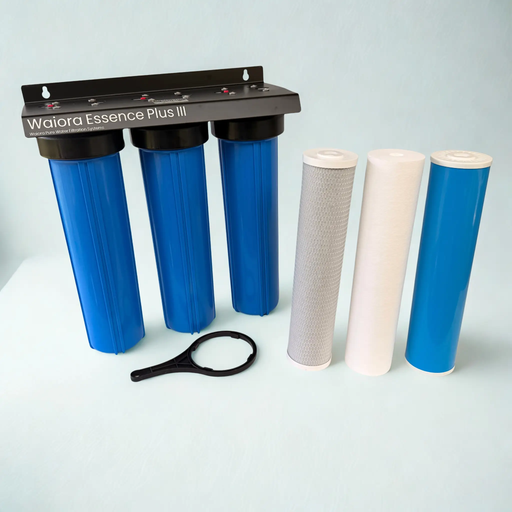 Waiora Essence Plus III Whole House Mains Filter - 3 Stage, 20 Inch Jumbo, Heavy Metal & Chlorine Removal NZ by Filtration Station NZ